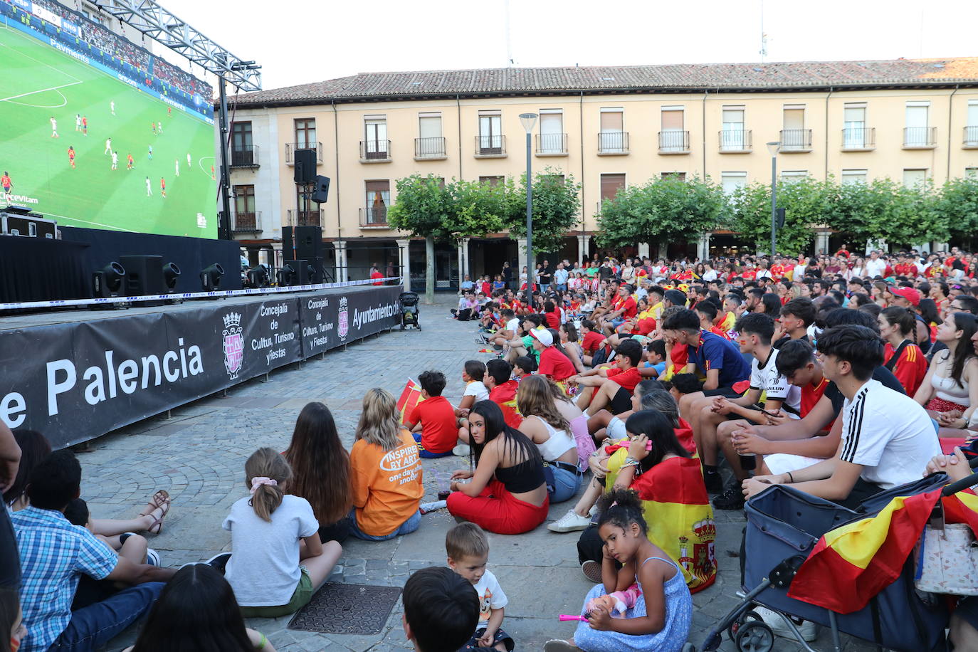 Así viven los palentinos la final de la Eurocopa entre España e Inglaterra