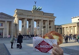 La trenza viajera en Berlín.