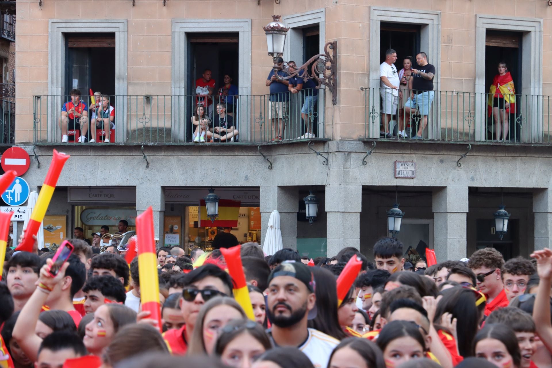 Así vivió Segovia el triunfo de España en la Eurocopa