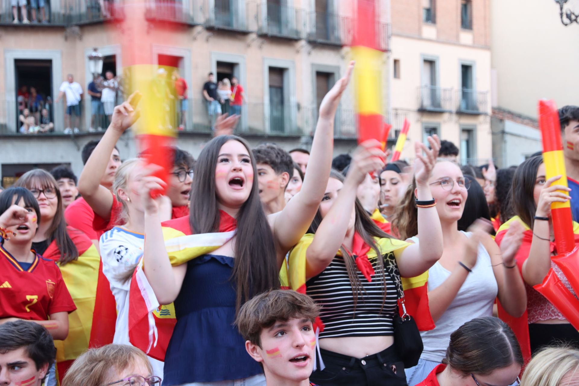 Así vivió Segovia el triunfo de España en la Eurocopa