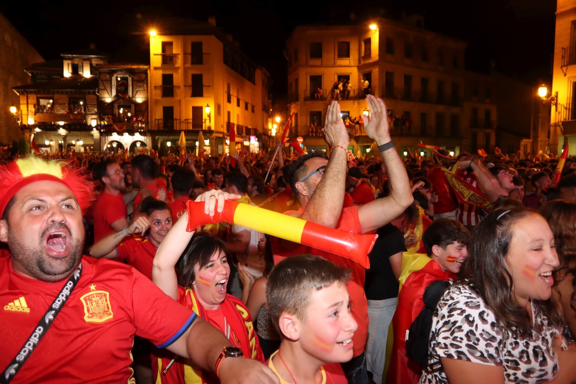 Así vivió Segovia el triunfo de España en la Eurocopa