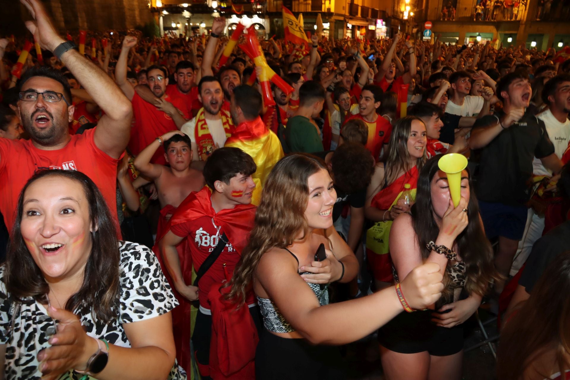 Así vivió Segovia el triunfo de España en la Eurocopa