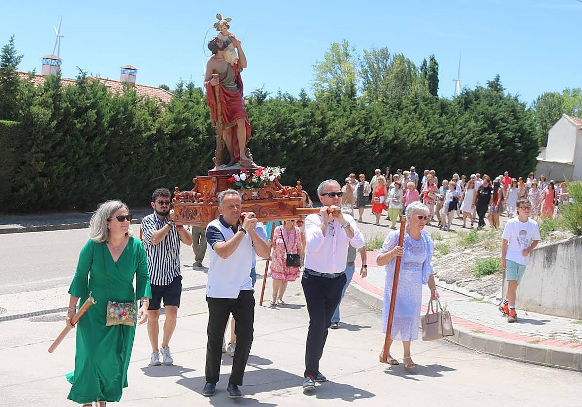 Procesión de San Cristóbal en Baltanás.