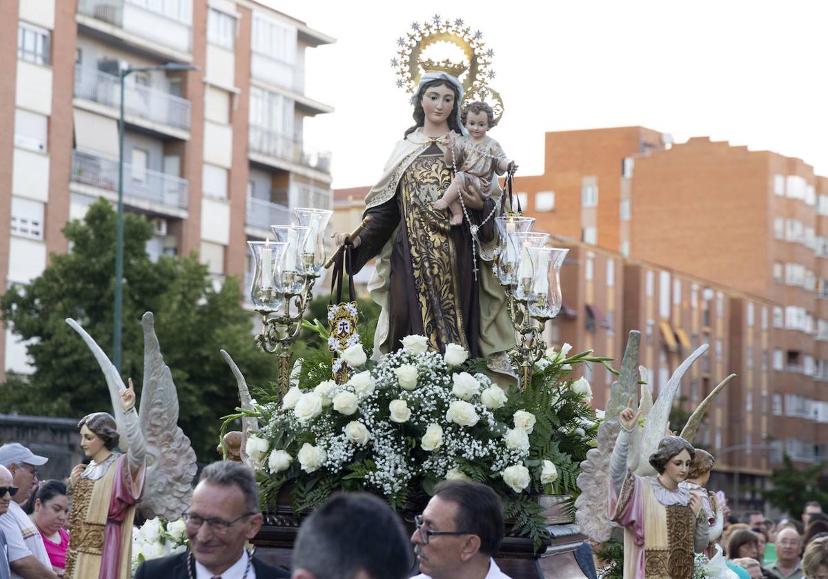 Procesión de la Virgen del Carmen en Delicias.