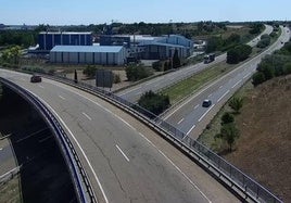 Autovía A-62 una vez recuperada la normalidad tras el accidente.
