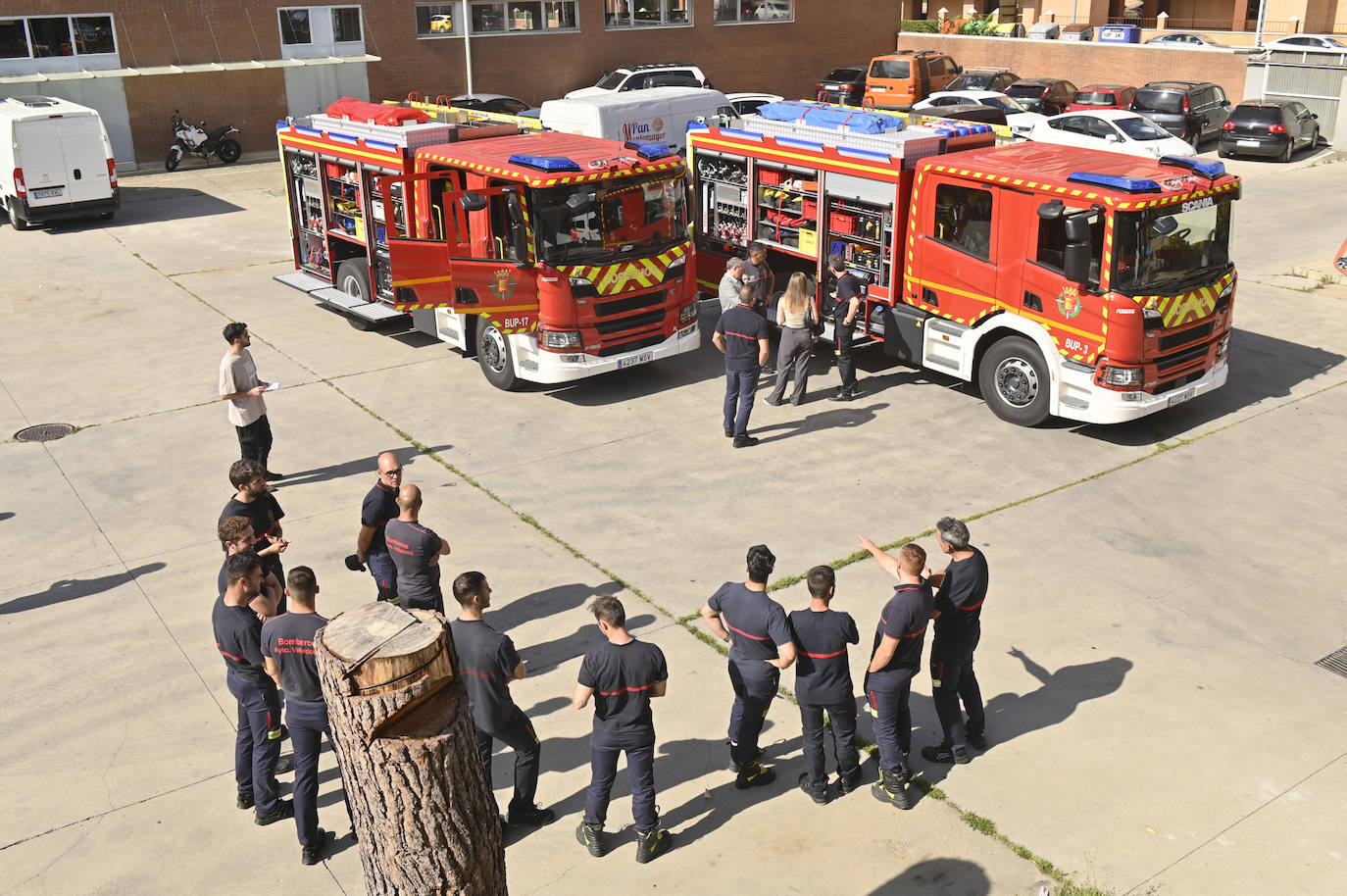 Dos camiones autobomba para la flota de vehículos de los Bomberos de Valladolid