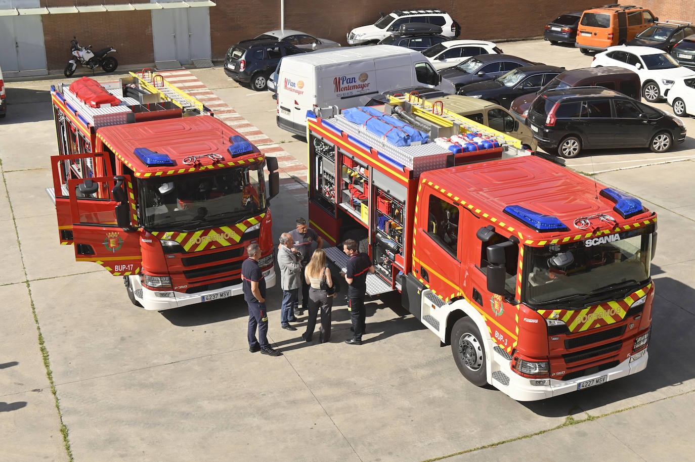 Dos camiones autobomba para la flota de vehículos de los Bomberos de Valladolid