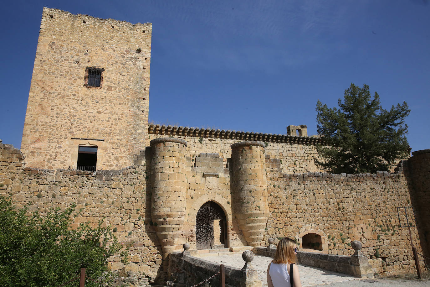 Fotografías de la visita de Luis Álvarez al castillo de Pedraza