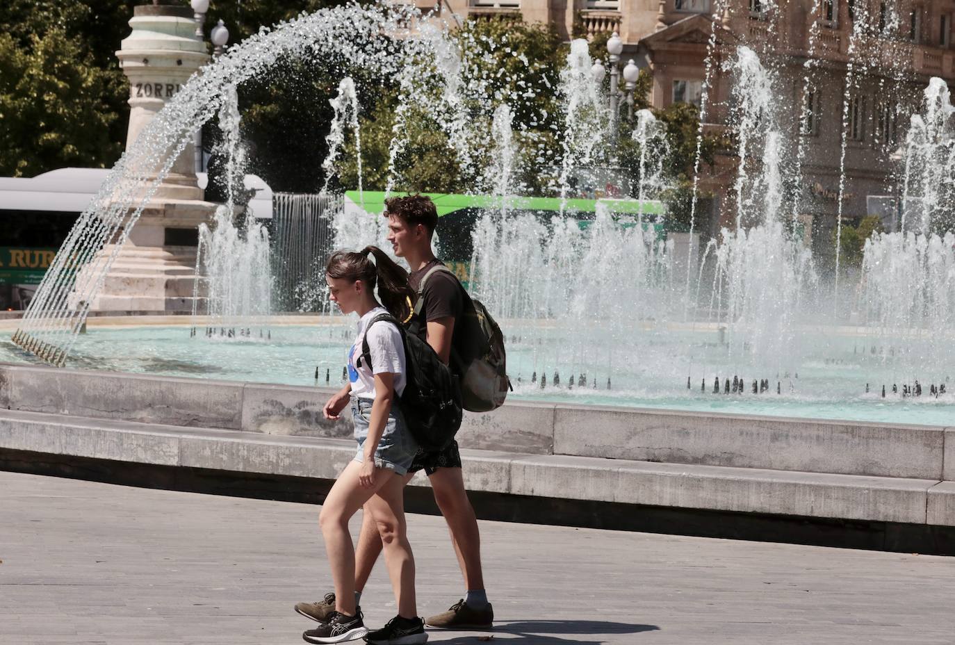 La ola de calor de Valladolid en imágenes