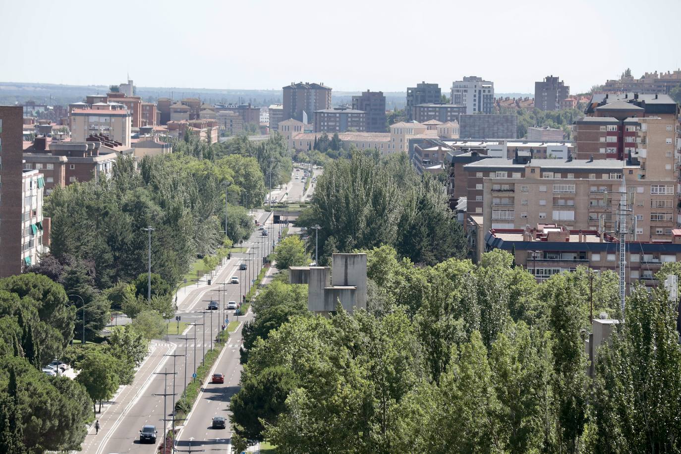 Las imágenes de la avenida de Salamanca en Valladolid