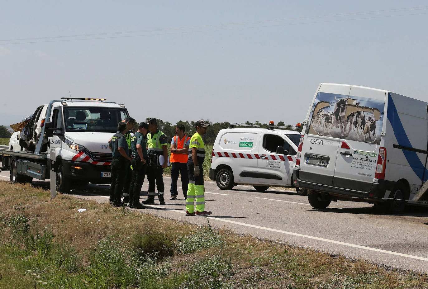 Imágenes del accidente mortal en Cabezuela