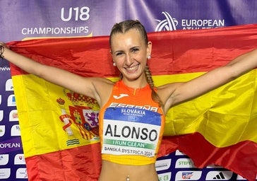 La palentina Aitana Alonso logra la medalla de plata en el Europeo sub 18