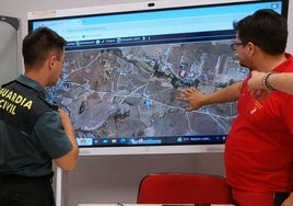 Labores de coordinación del dispositivo de búsqueda de José García, en Segovia.