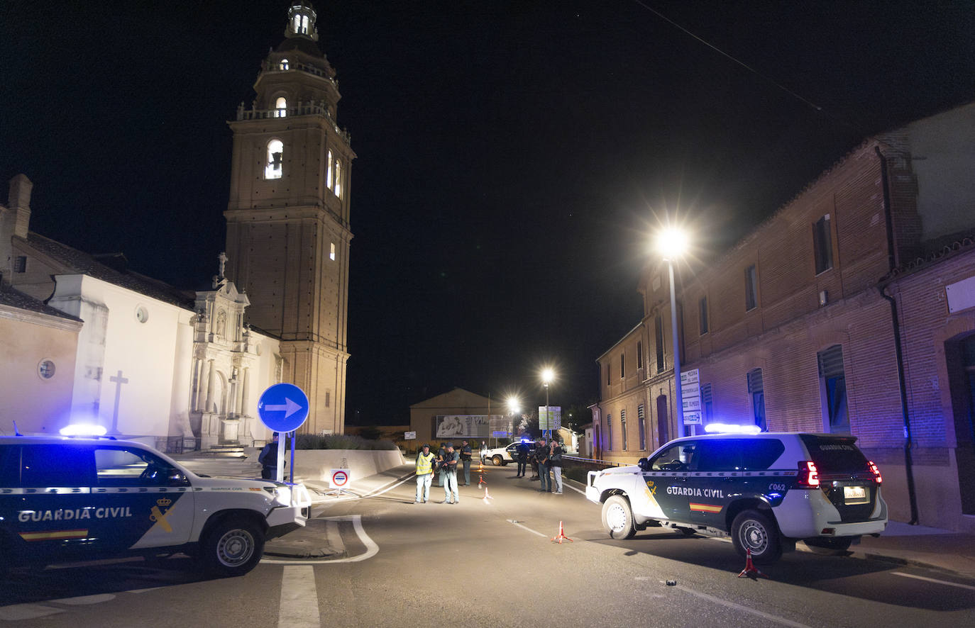 Dispositivo de la Guardia Civil en Matapozuelos el pasado fin de semana con motivo de las fiestas.