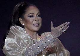 Isabel Pantoja, durante un concierto.