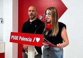 Gorka López y Cristina Párbole, en la rueda de prensa.