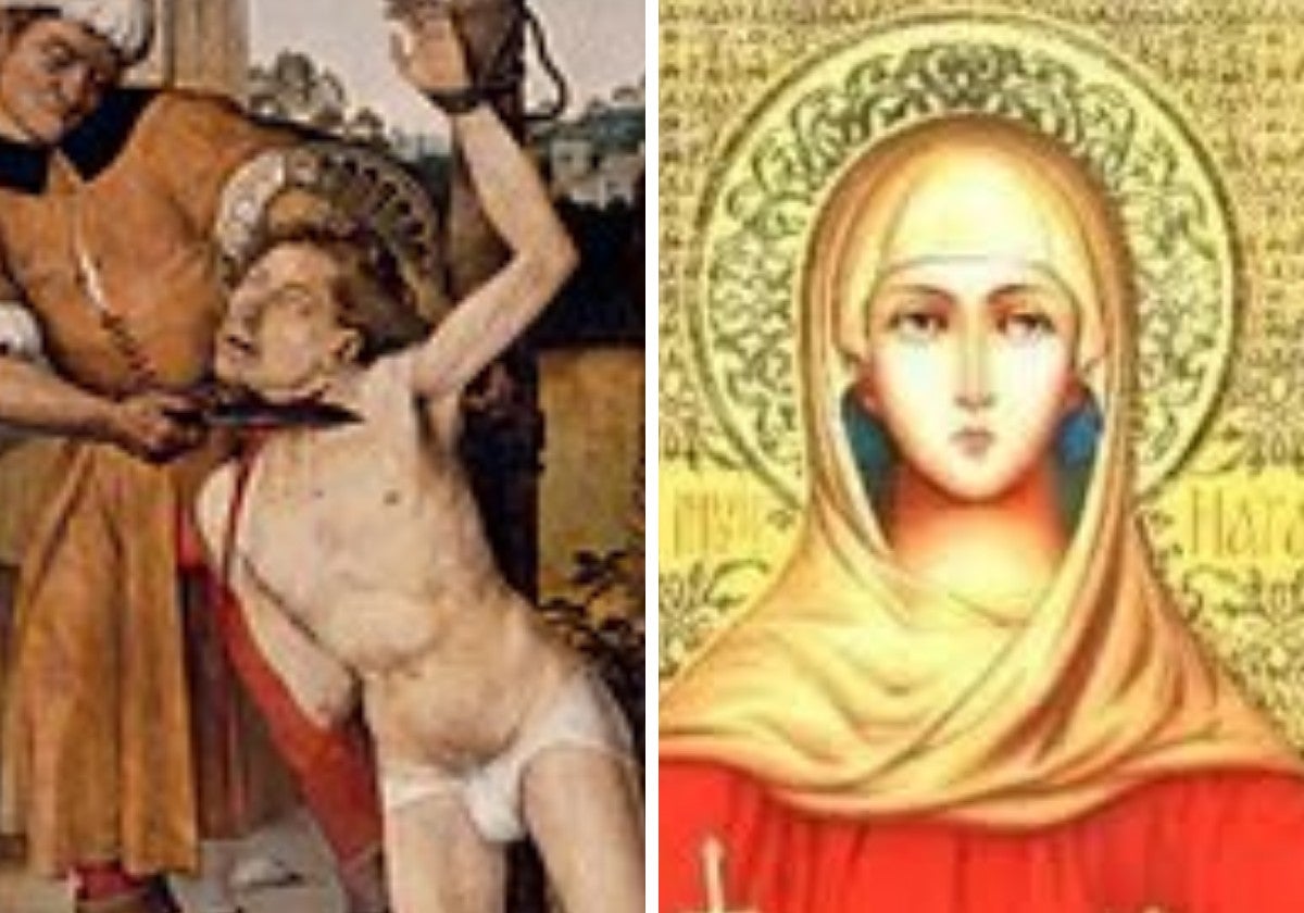 Representaciones de San Cucufato y Santa Natalia de Córdoba.