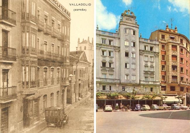 El Hotel Inglaterra (1920) y el Hostal Florido.