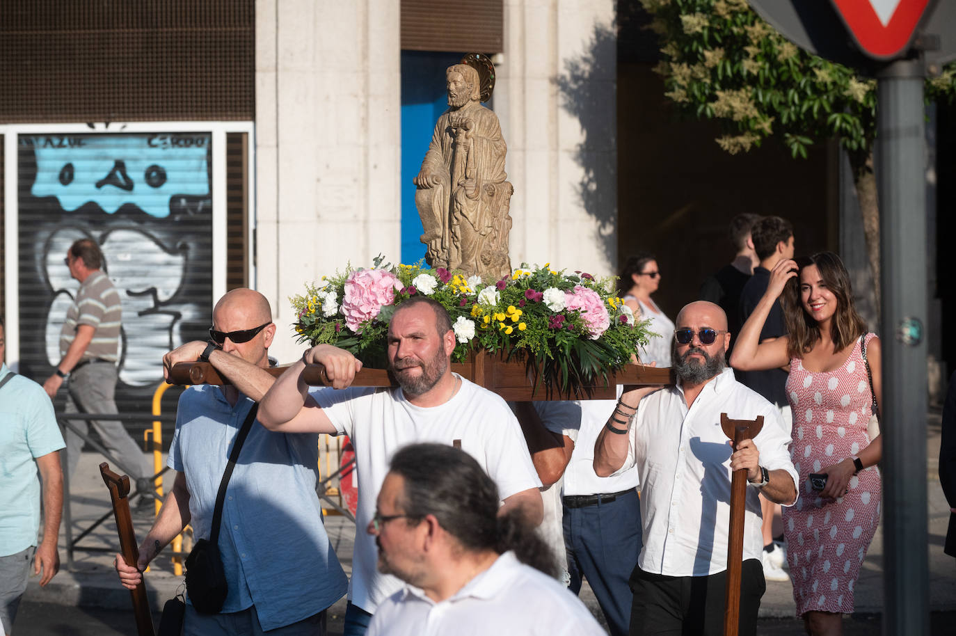 La procesión de Santiago Apóstol y el 70 aniversario de la Casa de Galicia, en imágenes