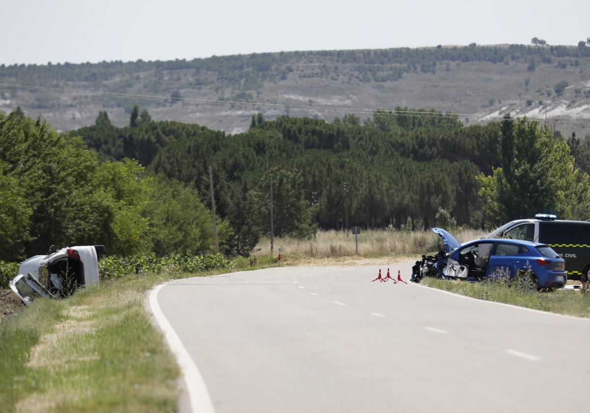 Accidente frontal entre Canalejas y Rábano