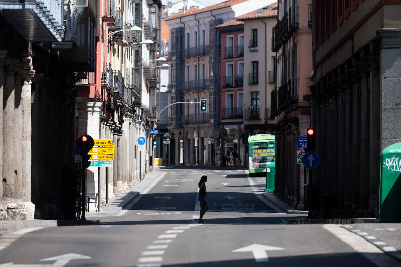 La ola de calor deja desierto Valladolid