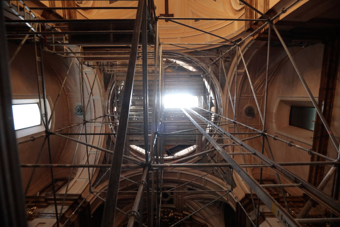 El estado de las obras de la Iglesia de la Vera Cruz