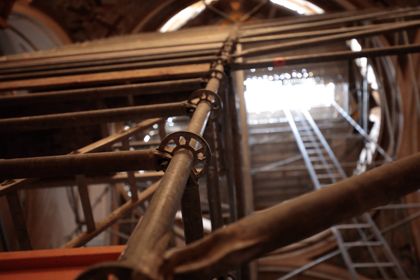 El estado de las obras de la Iglesia de la Vera Cruz