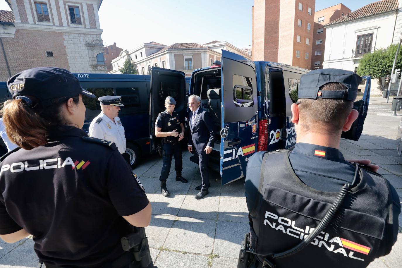 Así son los furgones de los antidisturbios de Valladolid