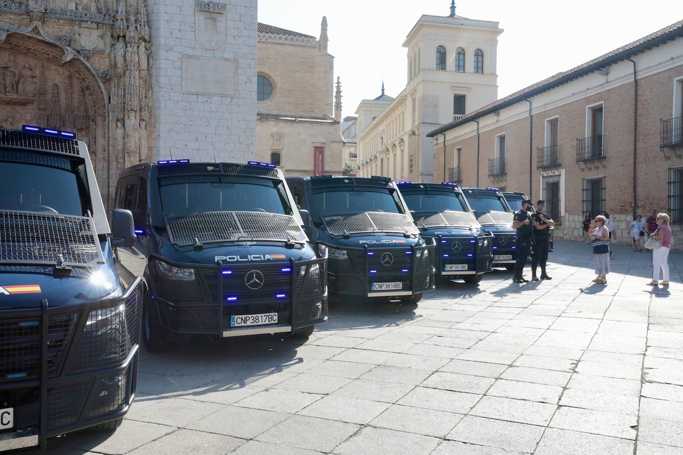 Así son los furgones de los antidisturbios de Valladolid