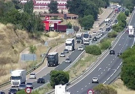 Retenciones en Geria por la colisión múltiple registrada en la autovía de Salamanca.