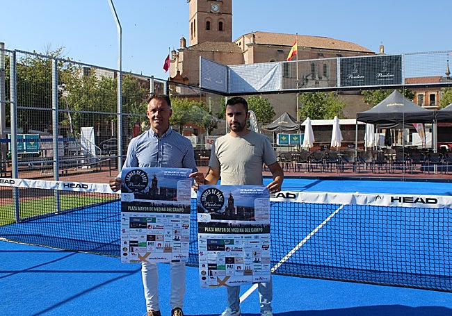 Ricardo Coca y Adrián Corona en la presentación del evento