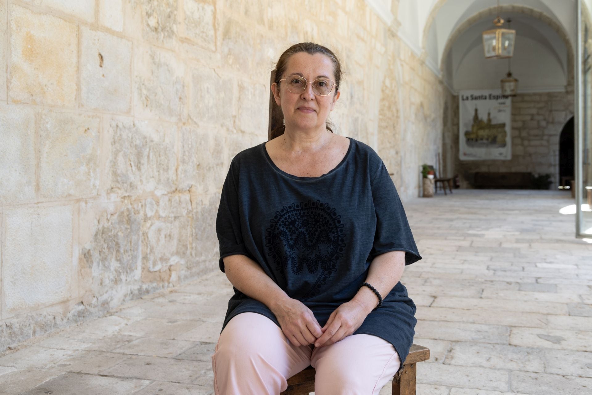 La actriz Pepa Pedroche imparte el taller de teatro 'De lo divino a lo humano'.
