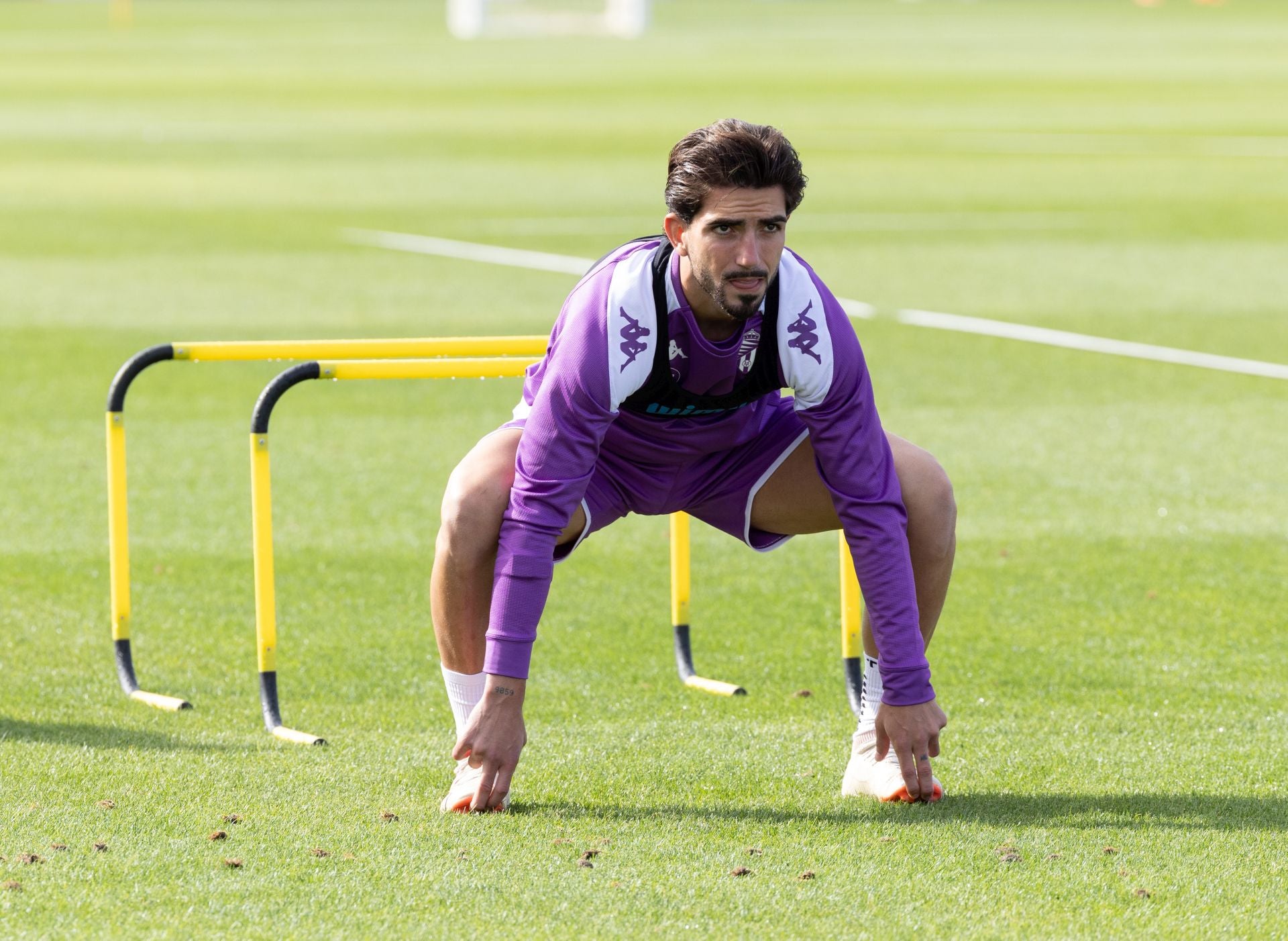 Monchu, durante un entrenamiento.