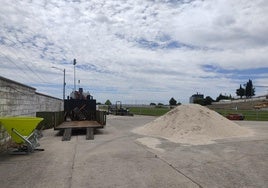 Obras en el campo de fútbol de Santa Clara