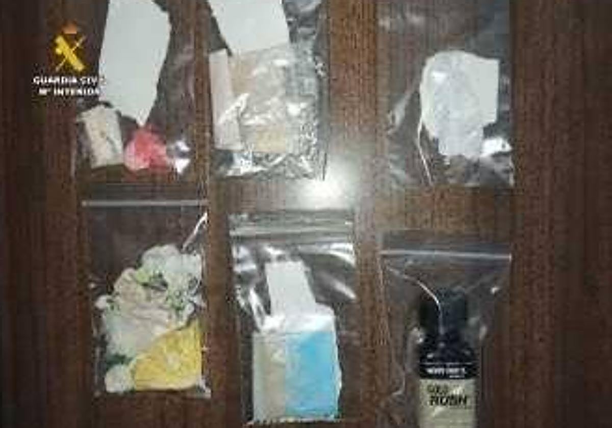 Drogas aprehendidas por la Guardia Civil.