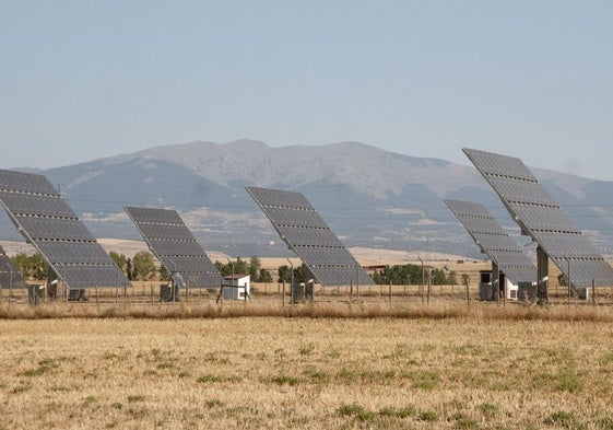 Instalación de placas solares en la provincia de Segovia.