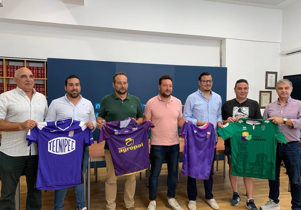 Presentación de la Copa Diputación de Fútbol este miércoles.