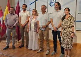 Presentación de la I Marcha y Bicicletada contra el cáncer Tierra de Pinares en la Diputación de Valladolid.