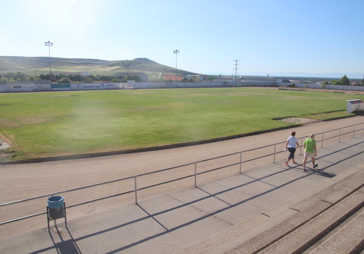 Campo de fútbol de Santa Clara, en Cuéllar.