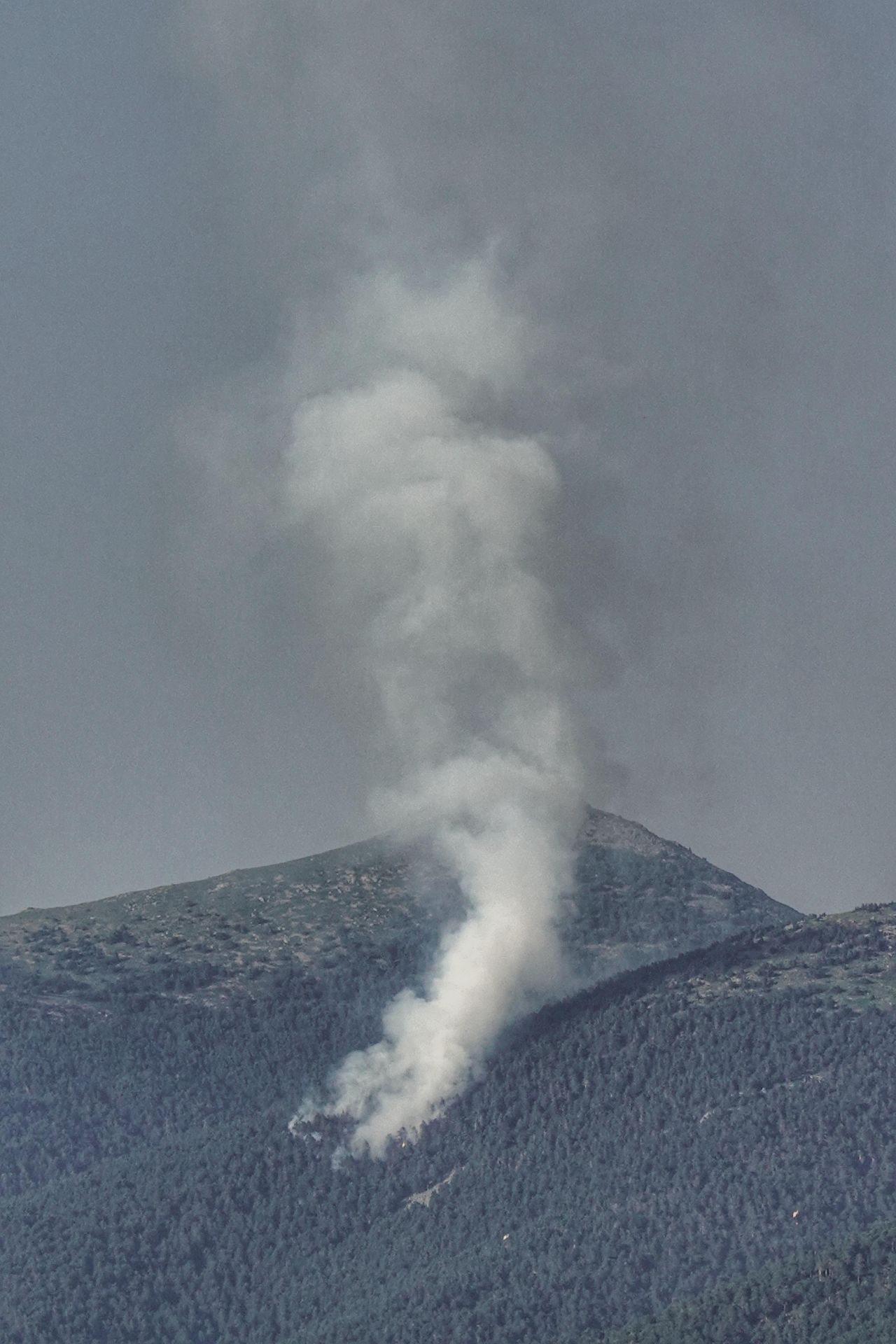 Fotografías del incendio en la sierra de Guadarrama