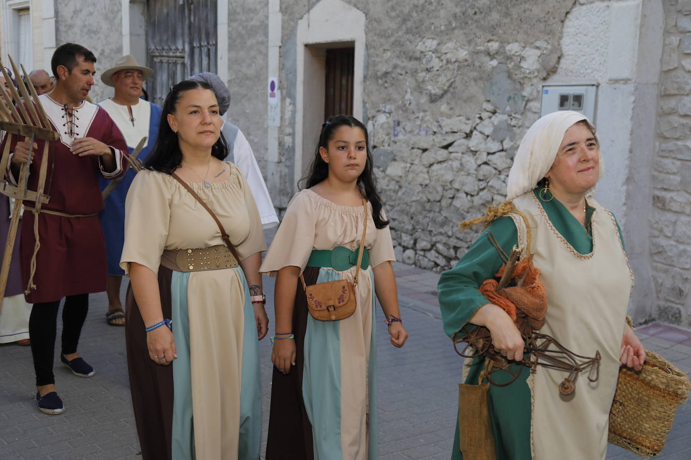 Las imágenes de la recreación de la historia de Campaspero a través de sus vecinos