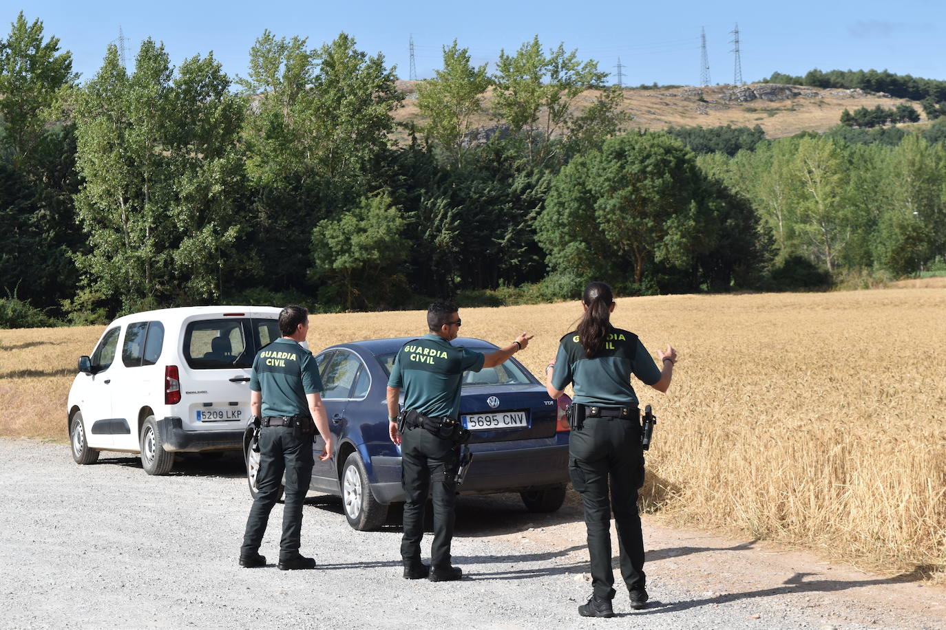 Así transcurre la búsqueda del vecino de Aguilar