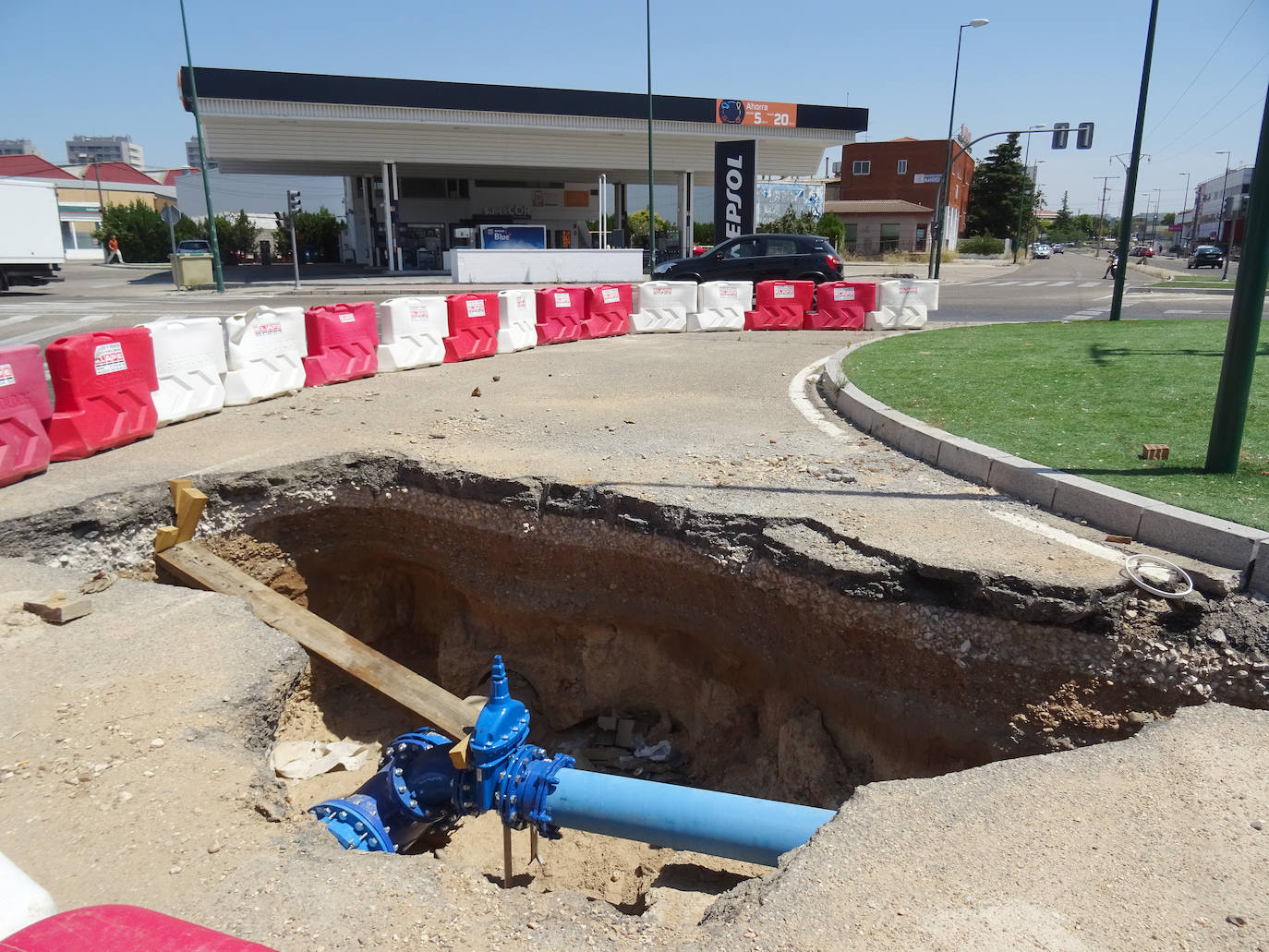 Obras paralizadas en el Polígono de Argales