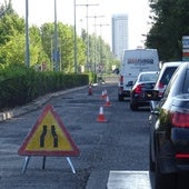 La avenida de Salamanca perderá un carril diez días entre los puente Mayor y de Poniente