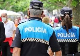 Agentes de la Policía Local de Burgos.