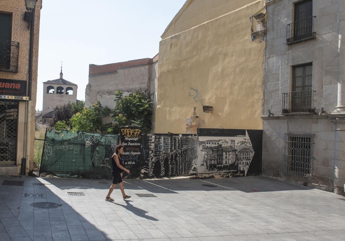 Solar donde está prevista la construcción de las viviendas.