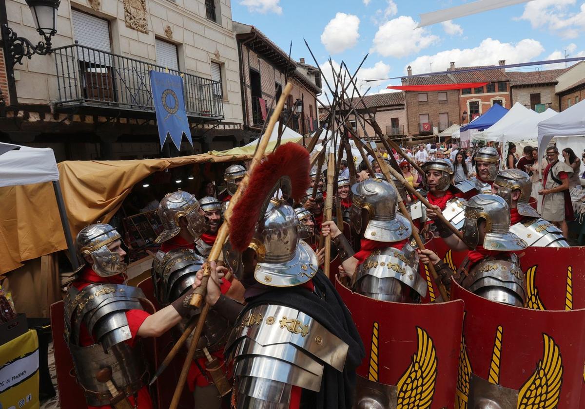 Mercado romano en un municipio de la región.