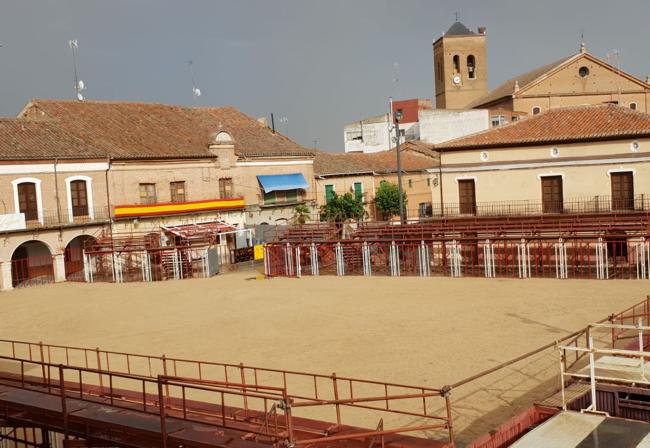 Aspecto actual de la plaza de toros de La Seca.