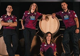 Imagen de la presentación de la tercera equipación del Real Valladolid.