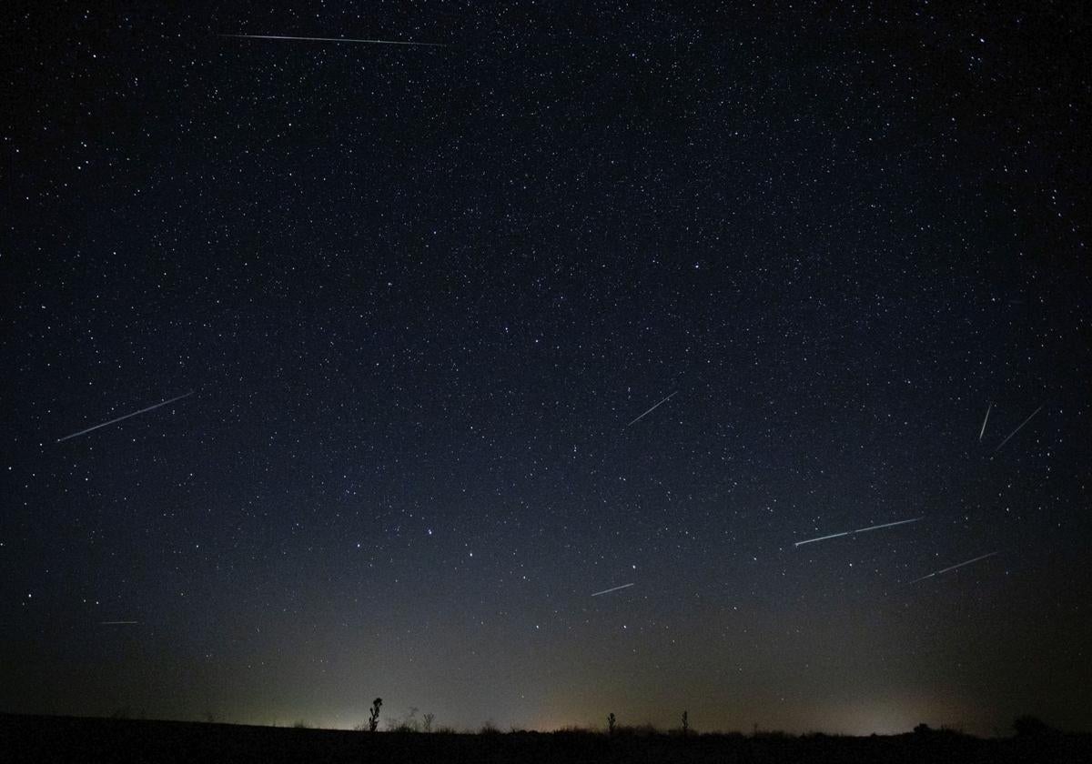 Lluvia de perseidas, el año pasado desde Tiedra.